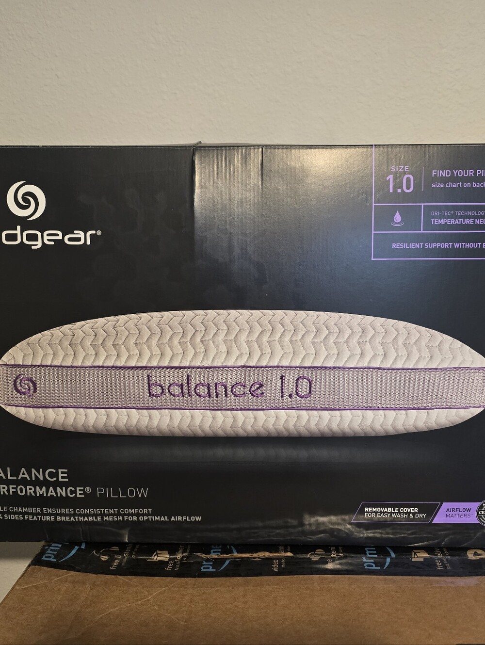 Bedgear Balance 1.0 Performance Pillow - Premium Cooling Cover (In Box)